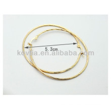 18k gold plated jewelry zinc alloy hoop earring